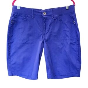 Gloria Vanderbilt Women's Royal Blue Bermuda Shorts